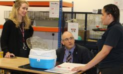 Robert Halfon, Minister of State at the Department of Education and Siobhan Baille, MP for Stroud visit SGS College 