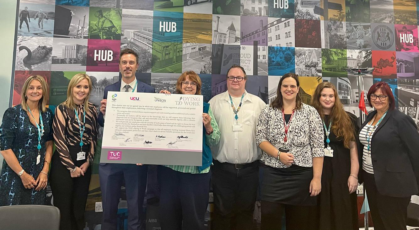 Signing the Dying to Work Charter