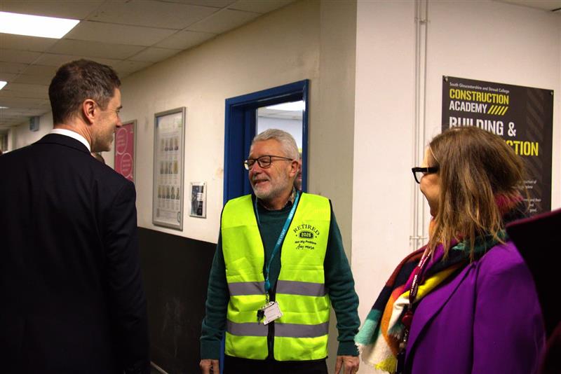 Mayor of the West of England and Former SGS College student Helen Godwin visited SGS Filton Campus